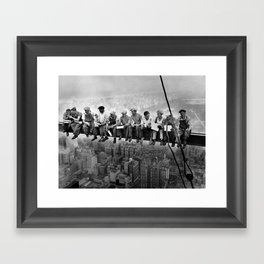 Lunch Atop A Skyscraper - Charles Clyde Ebbets 1932 Framed Art Print