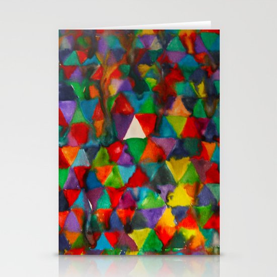 Triangles Stationery Cards