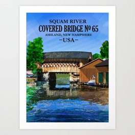 Covered Bridge #65 Art Print