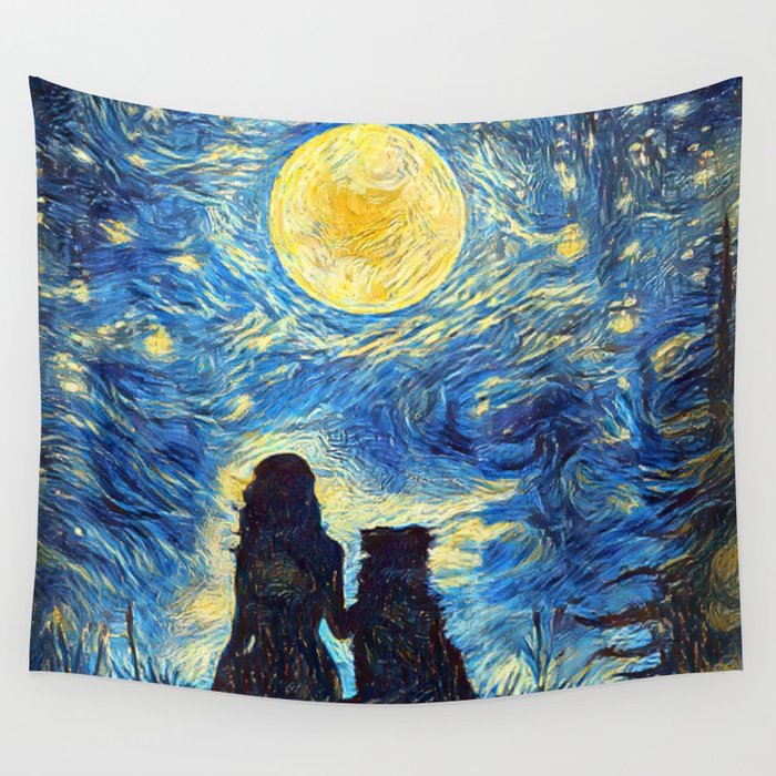 Tapestry starry night deals