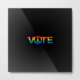 Vote Peace Metal Print | Election, Voter, Equality, Graphicdesign, Peace, Political, Love, Presidential, Hippie, Midterm 