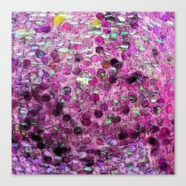 Glittery Purple Canvas Print