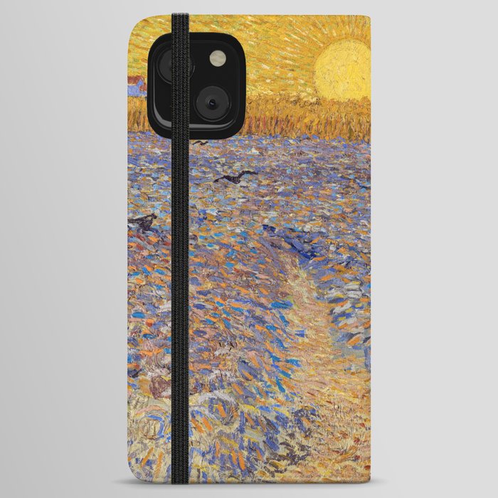 Vincent van Gogh - Sower with Setting Sun iPhone Wallet Case