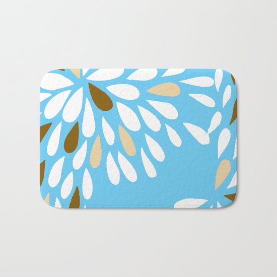RAIN DROPS TEAR DROPS PATTERN Bath Mat