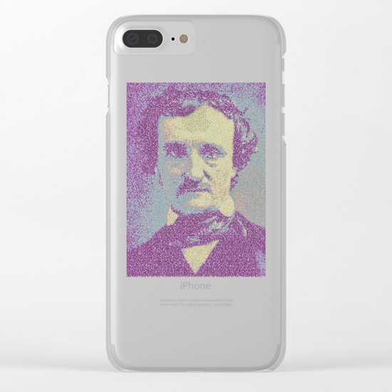 Edgar Allan Poe. Clear iPhone Case