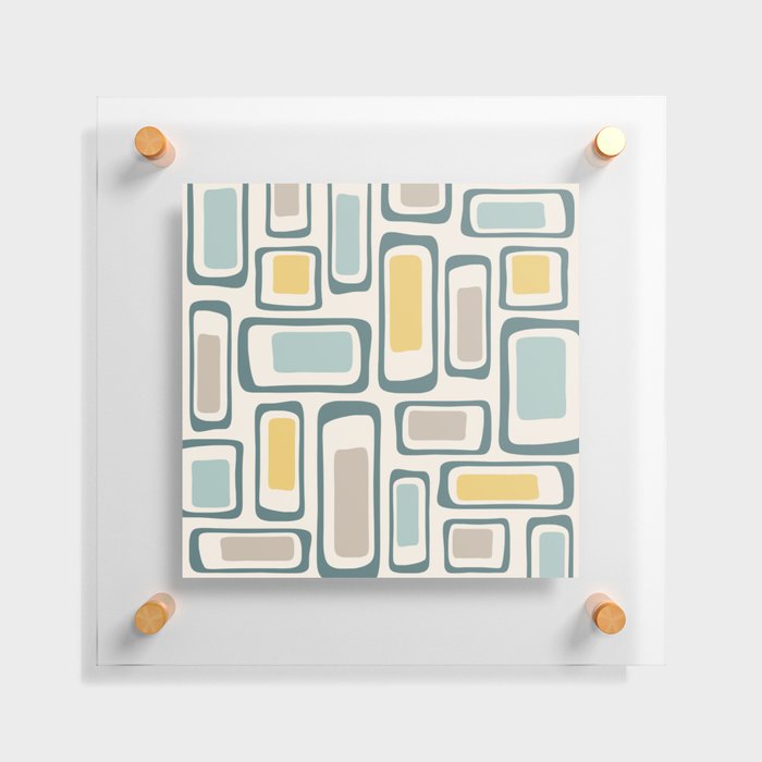 Mid Century Modern Abstract Composition 825 Floating Acrylic Print