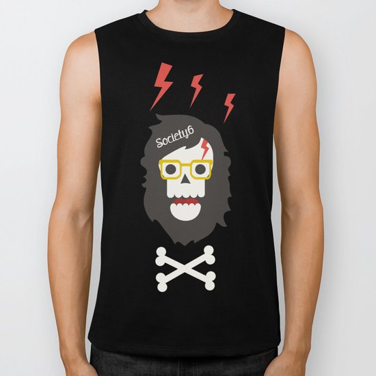Society6 skull'n'bones Biker Tank