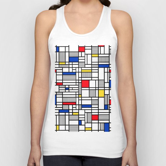 Map Lines Mond Unisex Tank Top