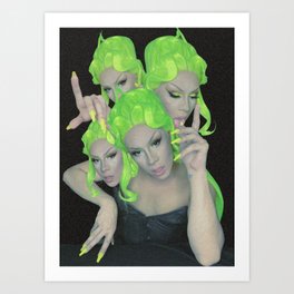 Green Demon Art Print