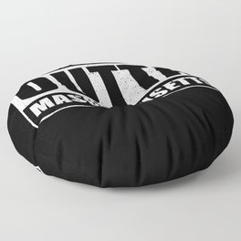 Straight Outta Massachusetts Floor Pillow