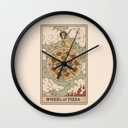 Wheel of Pizza Wall Clock