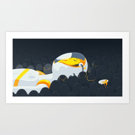 Egg Breath Art Print