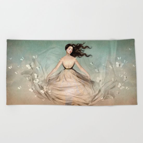 Butterfly Dress Beach Towel