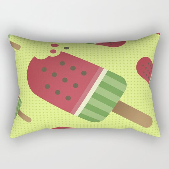 Watermelon Ice Pop Rectangular Pillow