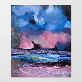 Billowy Clouds Afloat Canvas Print