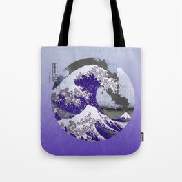 Great Wave Off Kanagawa Mount Fuji Eruption Tote Bag