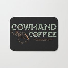 Cowhand Coffee - Vintage Mint & Mauve Bath Mat