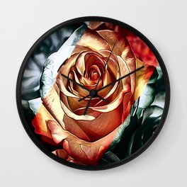 love of roses Wall Clock