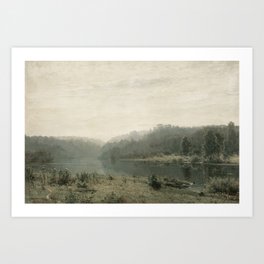 Vintage Landscape, Antique Country Art Print