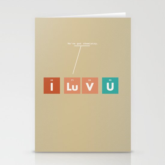 We've Got Chemistry Stationery Cards