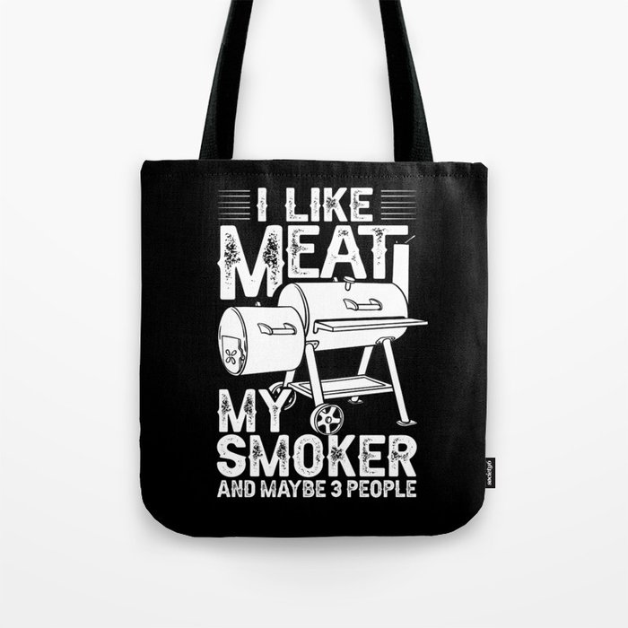 BBQ Smoker Grill Electric Grilling Pellet Recipes Tote Bag