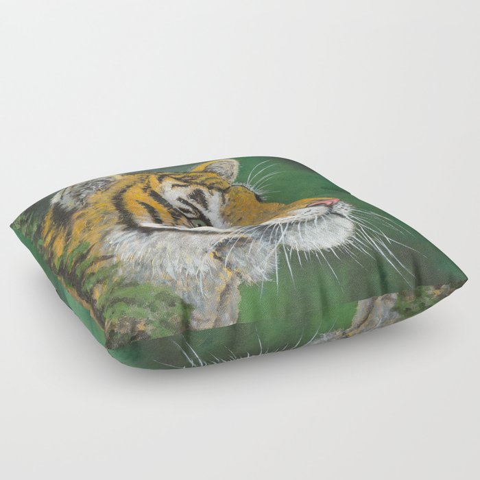 Crouching Tiger Floor Pillow