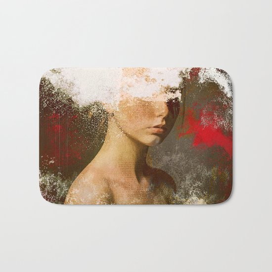 The woman without look Bath Mat