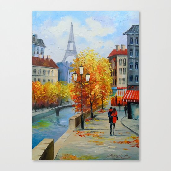 Autumn in Paris Canvas Print