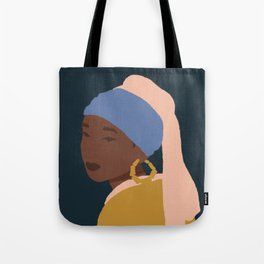 The Girl With A Bamboo Earring Tote Bag