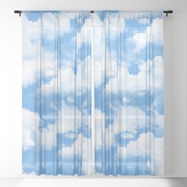Sky's the limit. Sheer Curtain