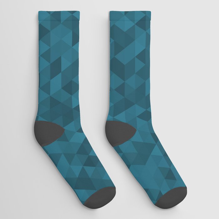 Dark Blue Glitter Pattern Socks