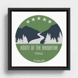 Route Of The Hiawatha Trail Framed Canvas