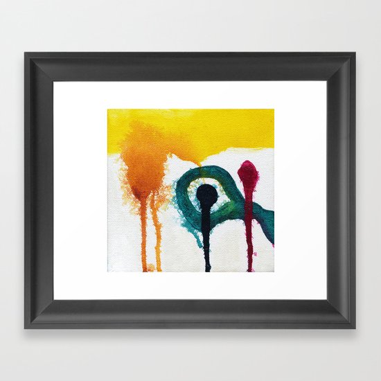 Abstract Drip Framed Art Print