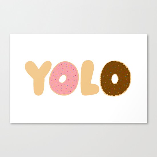 YOLO Donuts Canvas Print