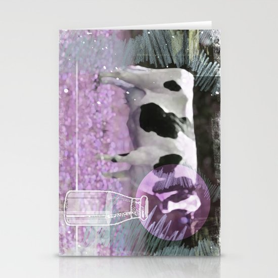 Milk comes from a bottle Stationery Cards