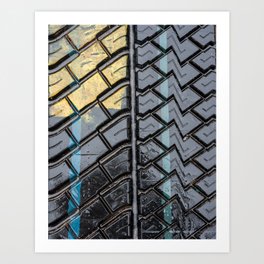 Tire Tread Art Print