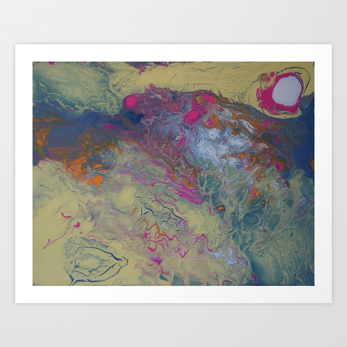 Contemporary Abstract Painting Liquid Dream Art Print By