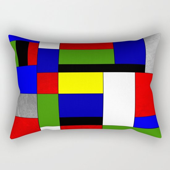 Mondrian #4 Rectangular Pillow