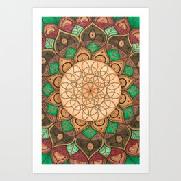 Earth Mandala Art Print