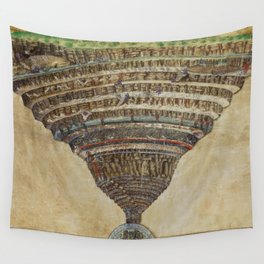 Botticelli - La Carte de l'Enfer Dante’s Map of Hell  Wall Tapestry