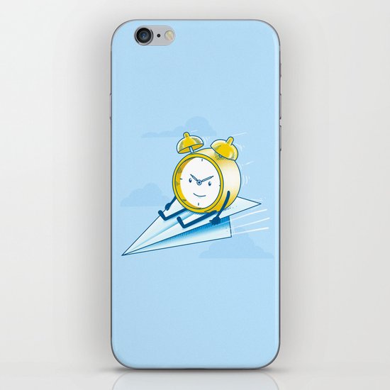 Times Flies (color option) iPhone Skin