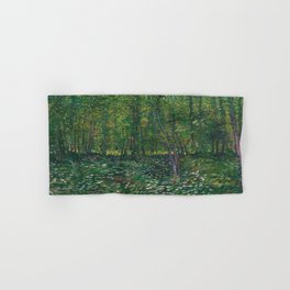 Van Gogh , Trees and undergrowth , 1887 Hand & Bath Towel