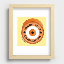 Skate Fast - Die Old Orange Recessed Framed Print