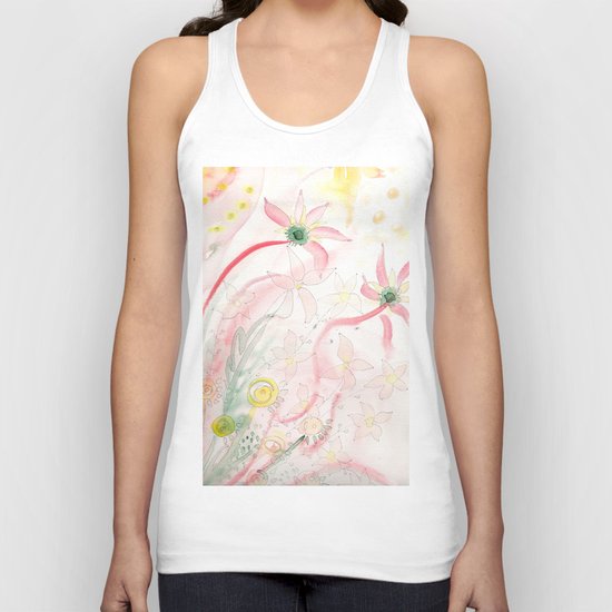 Summer flower meadow Unisex Tank Top
