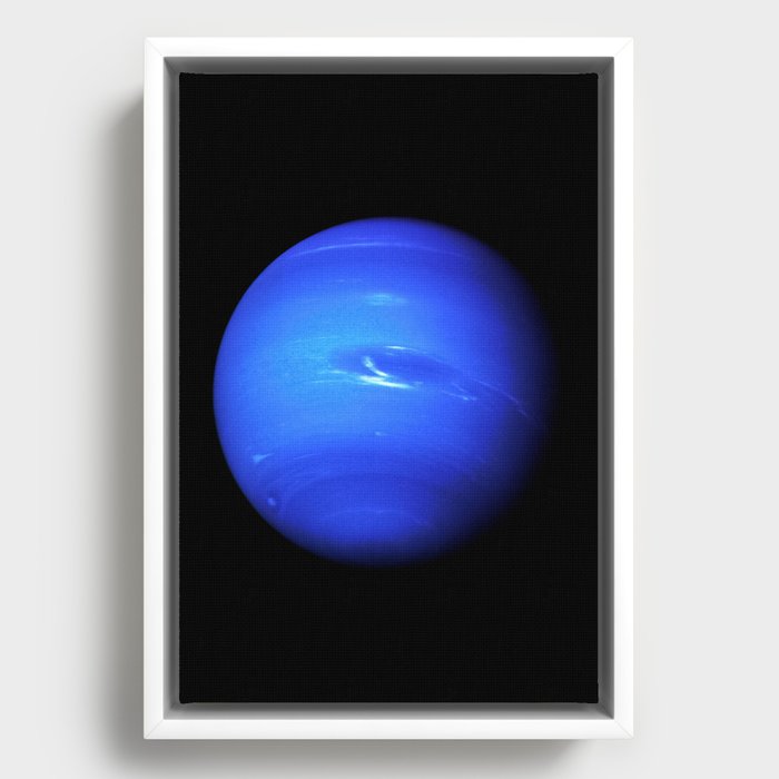 Neptune, Galaxy Background, Universe Large Print, Space Wall Art Decor, Deep Space Poster Decor Framed Canvas