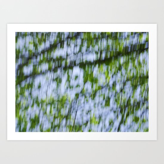 Green Rain Art Print
