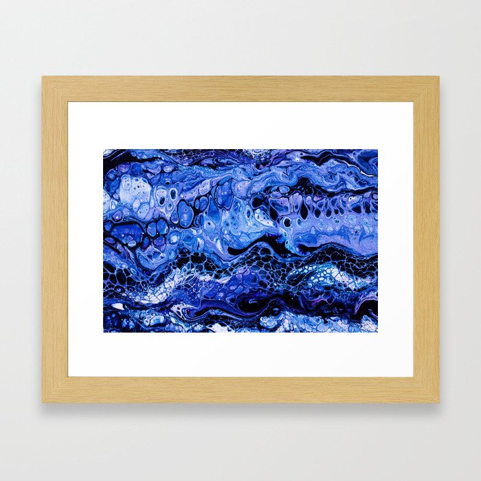 Deep Blue Framed Art Print