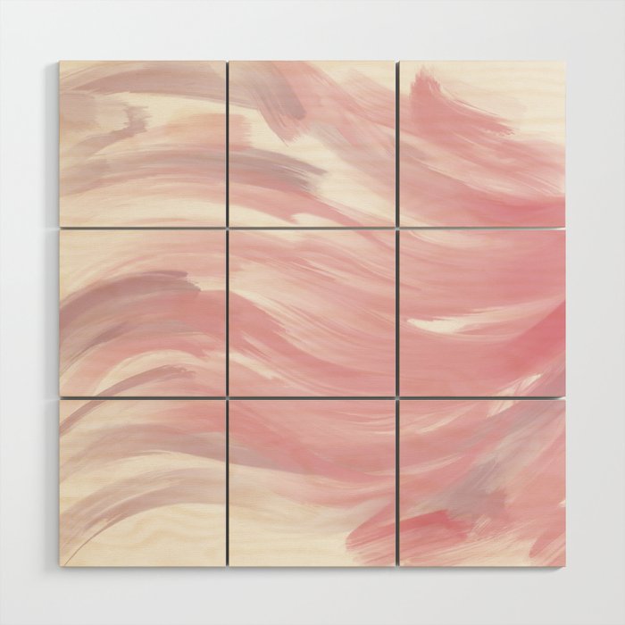 The sunset wave 1. Wood Wall Art
