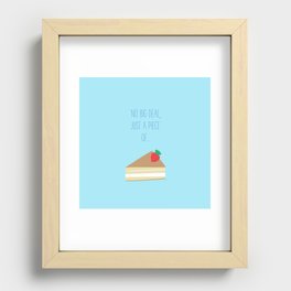 'Just piece of cake!' Recessed Framed Print
