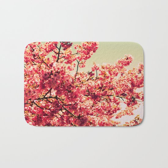 floWers : Romantic Vintage Blossoms Bath Mat